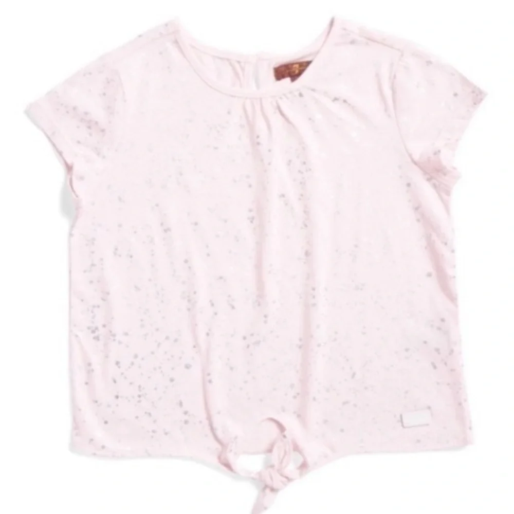NWT. 7 FOR ALL MANKIND Girls’ Foil Printed Top